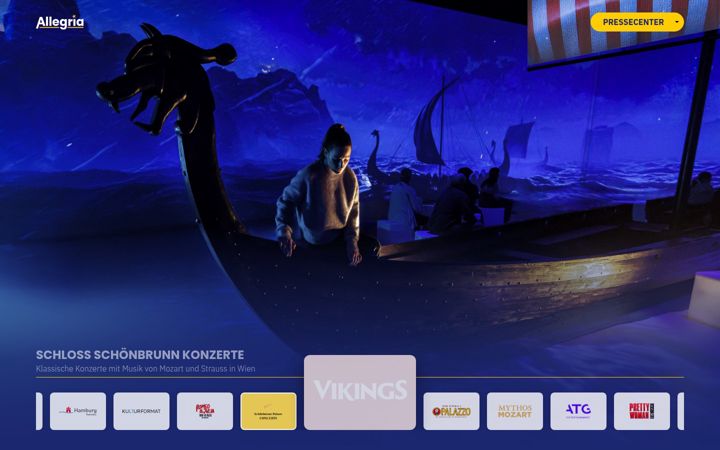 Screenshot of allegria.at