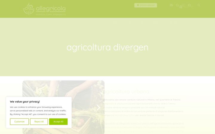 Screenshot of allegricola.it