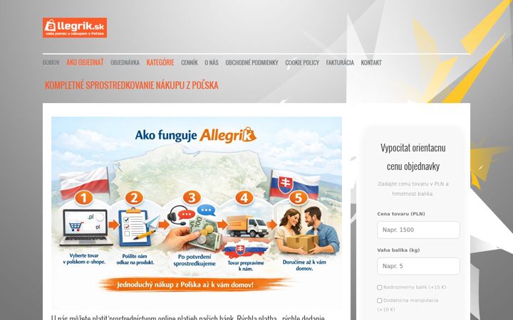 Screenshot of allegrik.sk