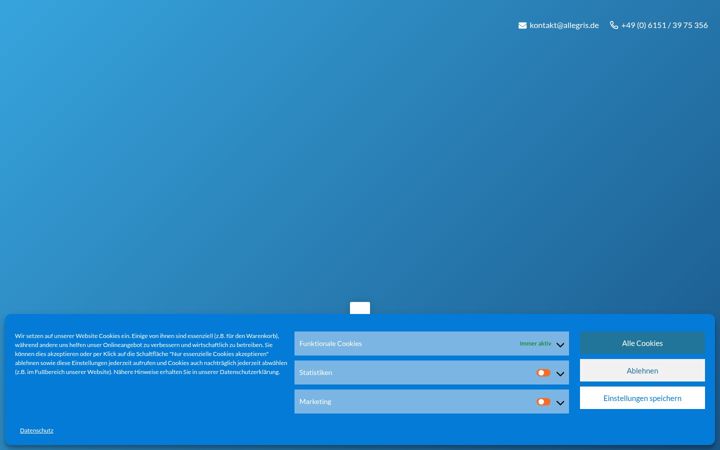 Screenshot of allegris.de