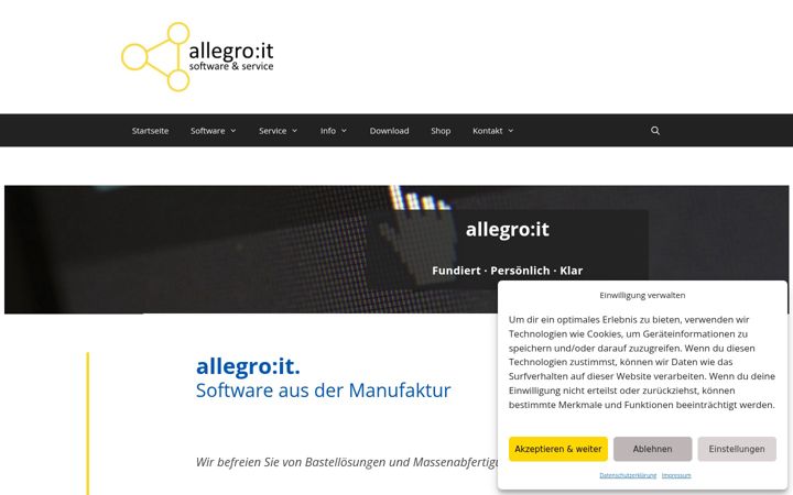 Kuvakaappaus sivustosta allegro-it.de