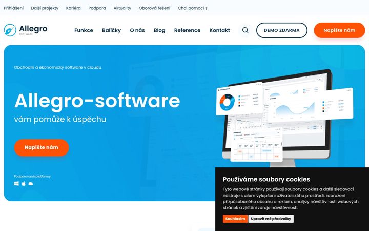 Screenshot of allegro-software.cz