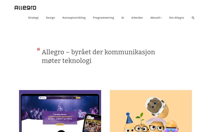 Kuvakaappaus sivustosta allegro.no