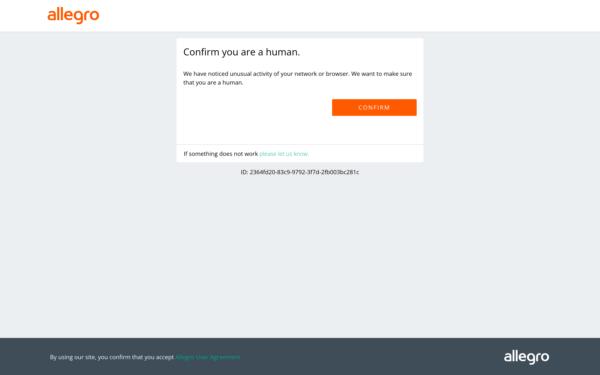 Screenshot of allegro.pl