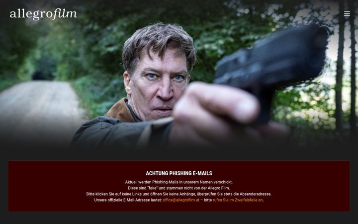 Screenshot of allegrofilm.at