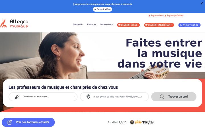 Screenshot van allegromusique.fr