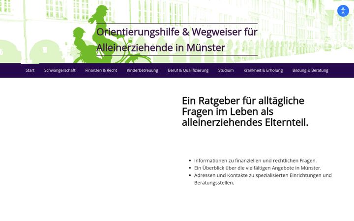 Screenshot of alleinerziehende-muenster.de