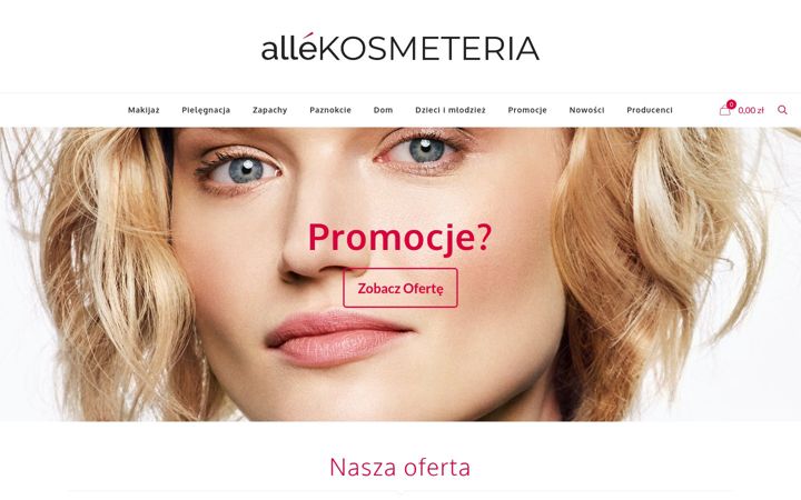 Screenshot von allekosmeteria.pl