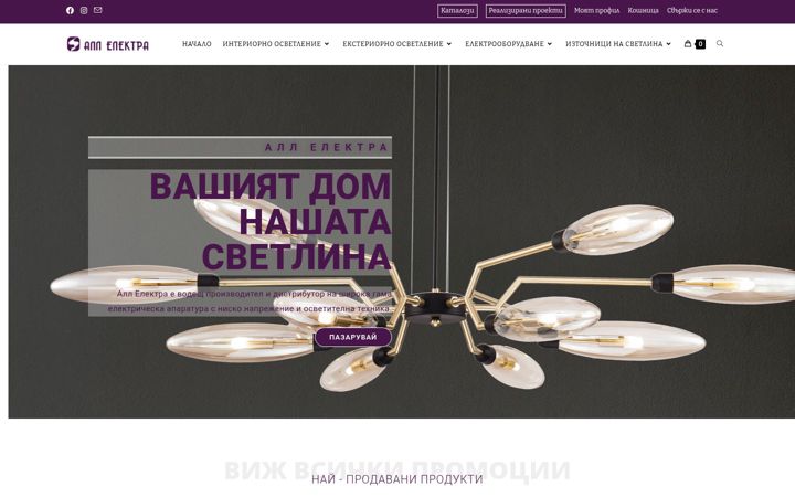Screenshot of allelectra.com