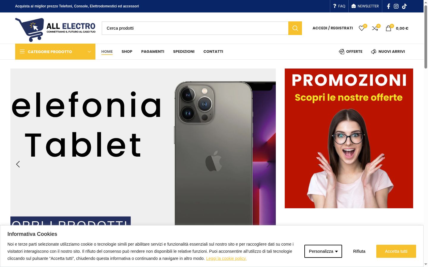 Snímek obrazovky baneru souhlasu zobrazeného před jakoukoli interakcí