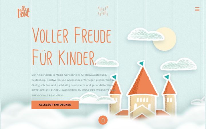 Screenshot of alleleut.de