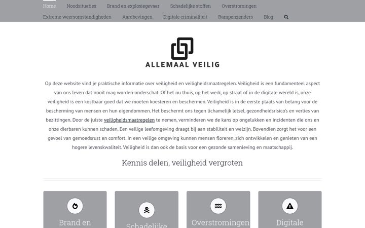 Screenshot of allemaalveilig.nl