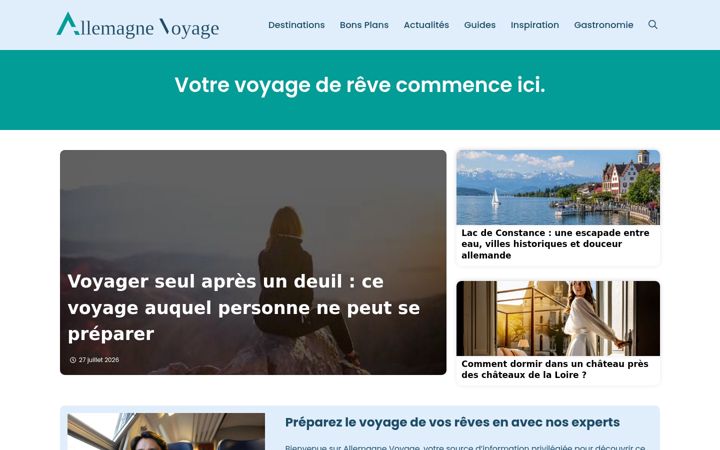 Screenshot of allemagnevoyage.com