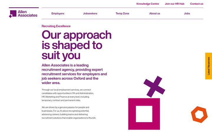 Snímek obrazovky allen-associates.co.uk