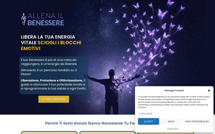 Screenshot of allenailbenessere.it