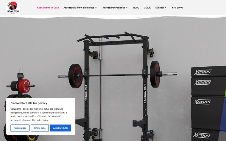 Screenshot of allenamentoincasa.com