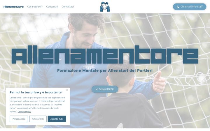 Screenshot of allenamentore.com