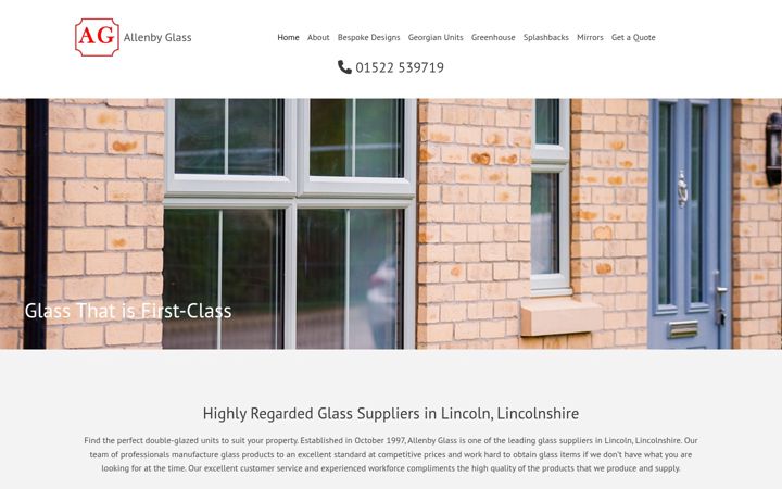 Ekrānuzņēmums no allenbyglass.com