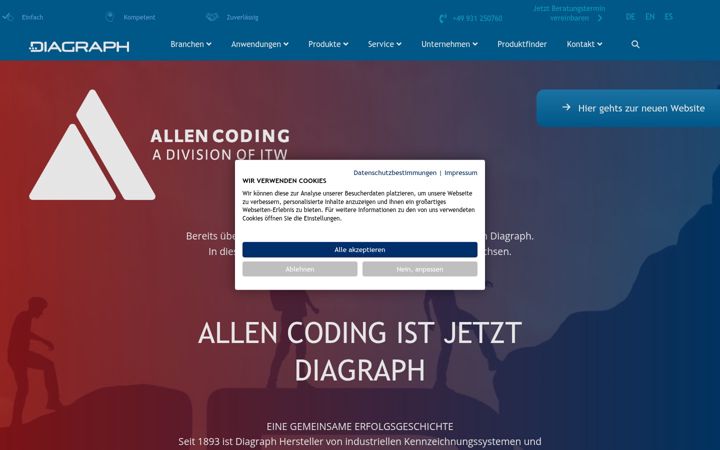 Screenshot of allencoding.de