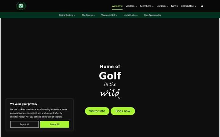 Screenshot of allendale-golf.com