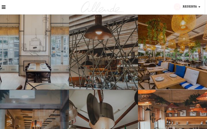 Skärmbild av allenderestauracion.com