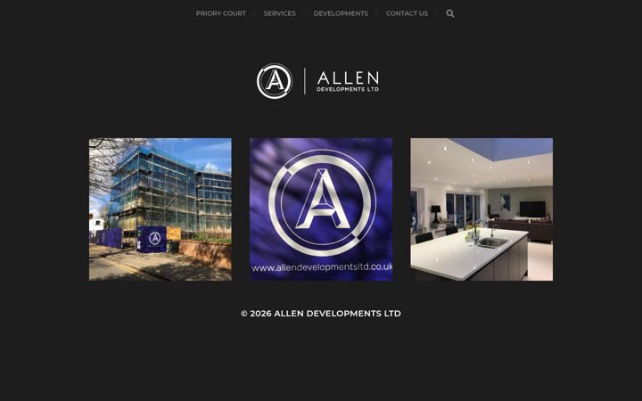 Screenshot of allendevelopmentsltd.co.uk