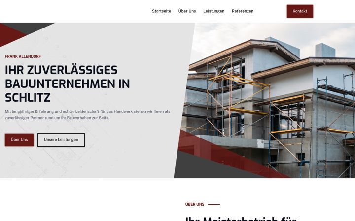 Skärmbild av allendorf-bau.de