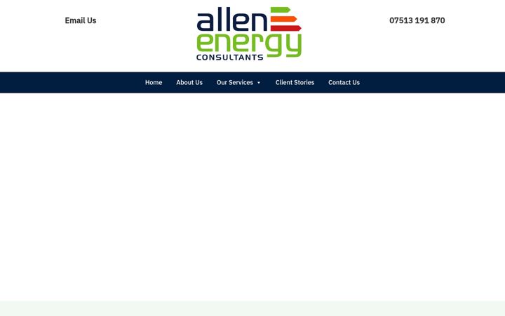 Screenshot of allenenergyconsultants.co.uk