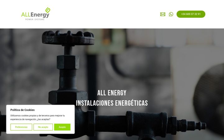 Screenshot of allenergy.es