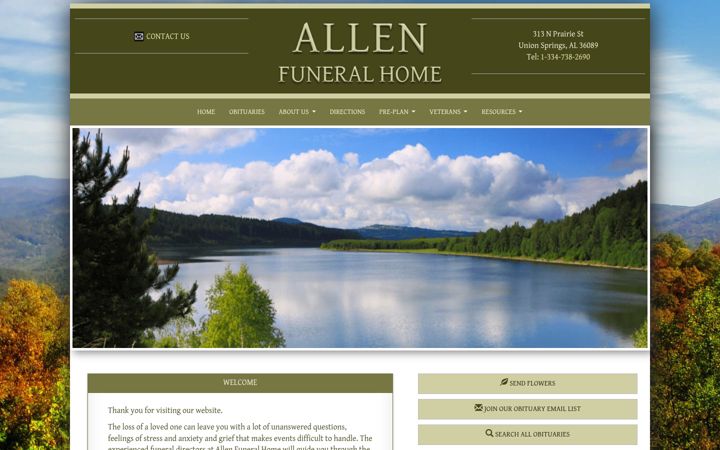 Captura de ecrã de allenfhunionsprings.com