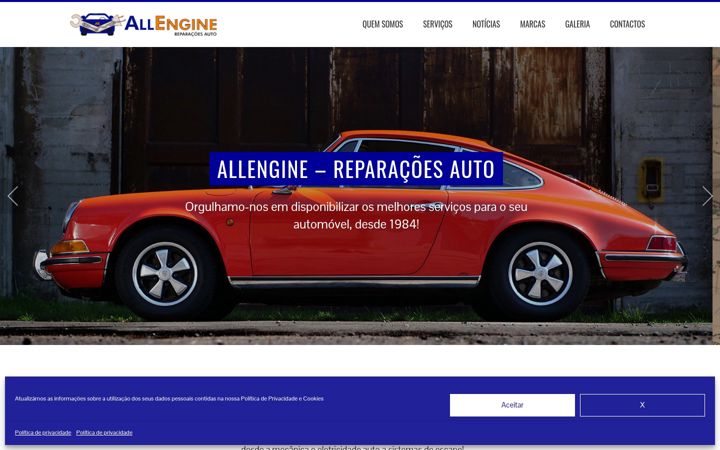 Screenshot of allengineauto.pt