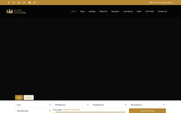 Screenshot of allengoldstein.com