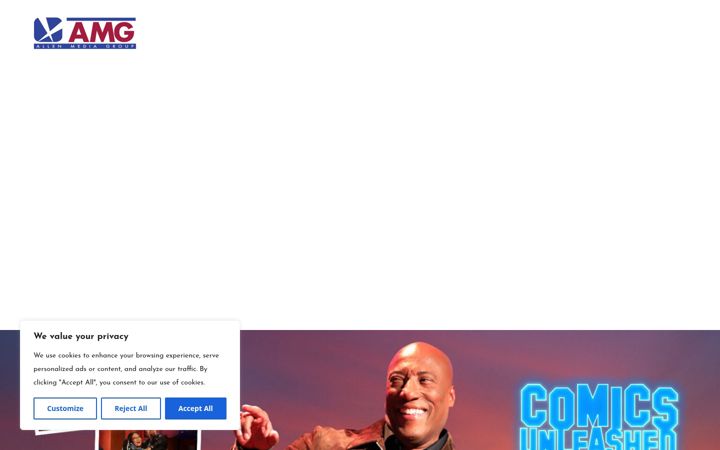 Screenshot of allenmedia.tv