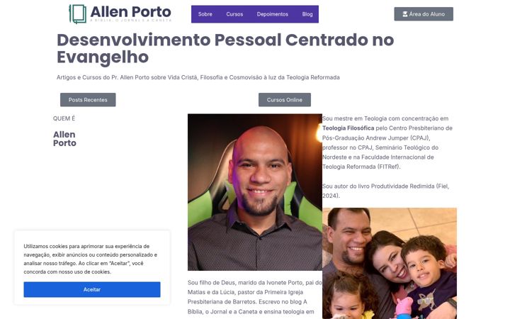 Screenshot of allenporto.com.br