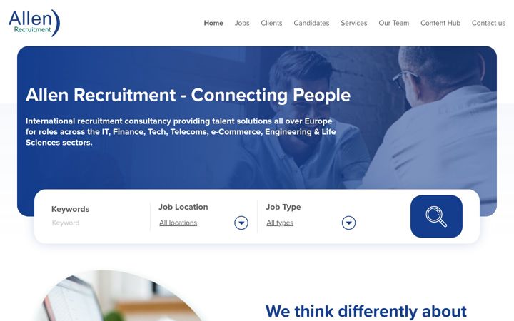 Screenshot of allenrec.com