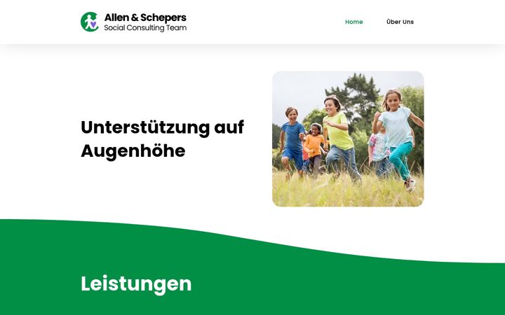 Screenshot of allenschepers.de