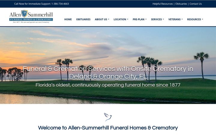 Screenshot of allensummerhill.com