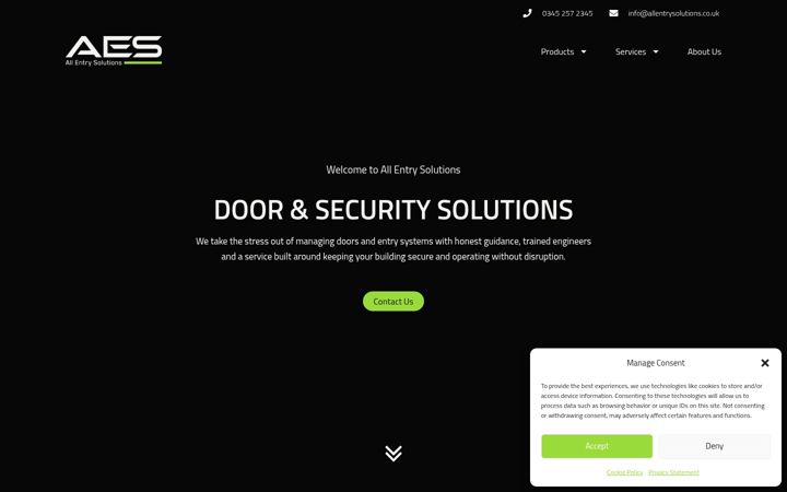 Screenshot von allentrysolutions.co.uk