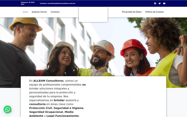 Screenshot of alleomconsultores.com.mx