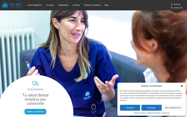 Screenshot of allerclinicadental.com