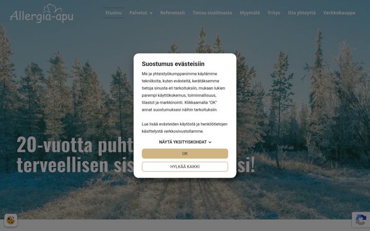 Screenshot of allergia-apu.com