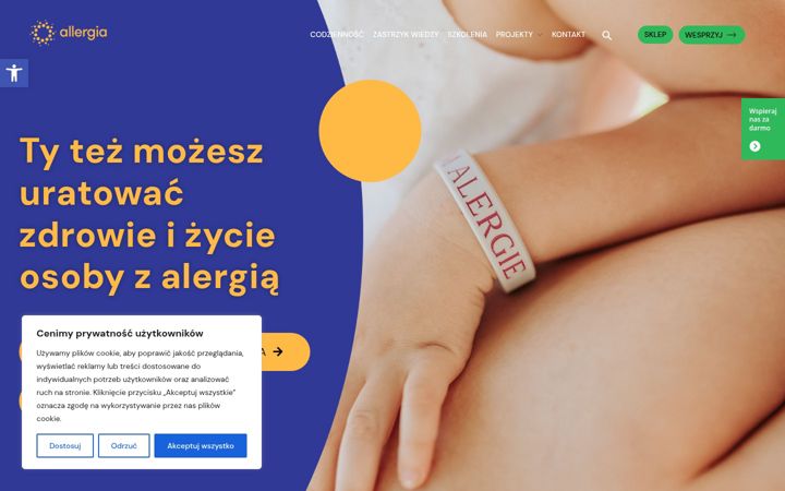 Képernyőkép: allergia.pl