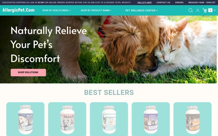 Képernyőkép: allergicpet.com
