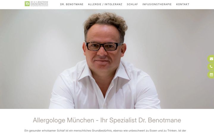 Screenshot of allergie-schlaf-muenchen.de