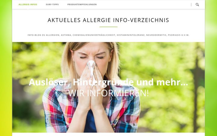 Screenshot of allergieinfo.de