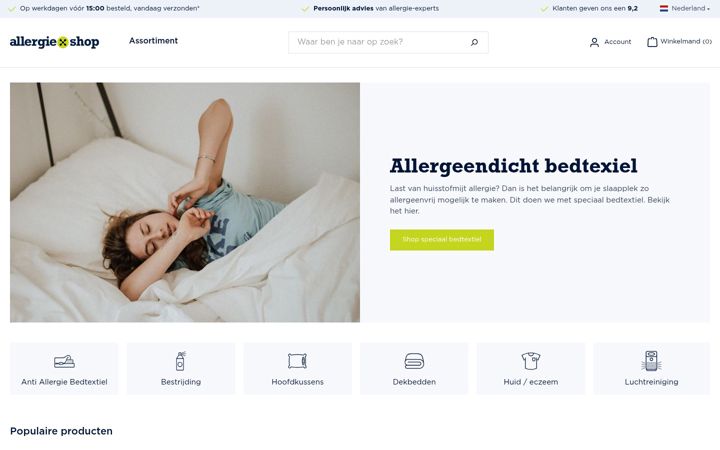 Screenshot of allergieshop.nl