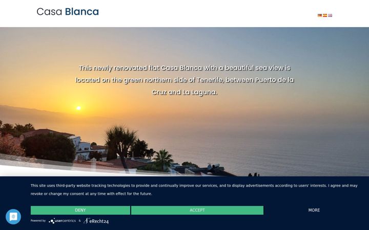 Screenshot of allergikerferienwohnung-teneriffa.de