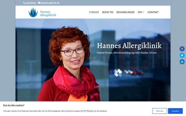 Képernyőkép: allergiklinik.dk