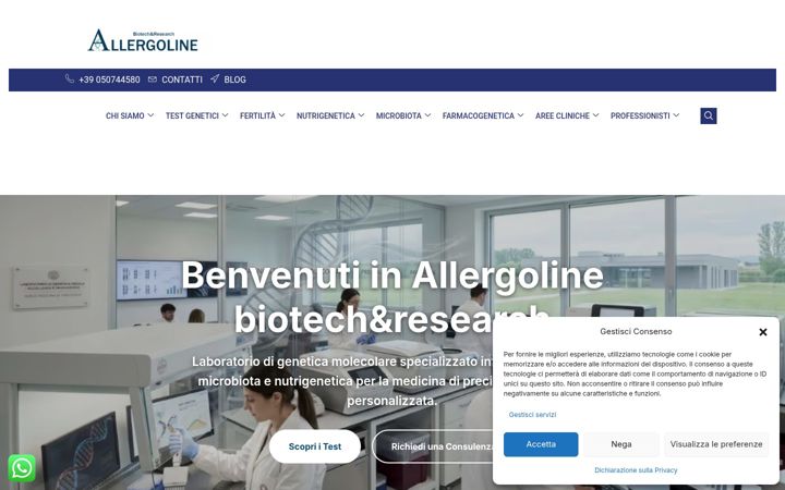 Screenshot of allergoline.it