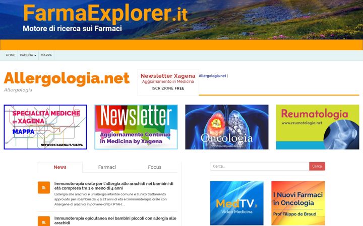 Screenshot of allergologia.net